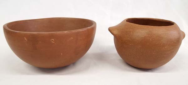 Pr. Santo Domingo Redware Pottery Jars (1 of 3)
