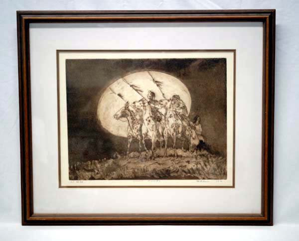 Artist Proof Ghost Riders Etching Mary Anna Lehman (1 of 5)