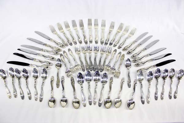 Twelve 4 Piece Gorham Decor Sterling Silverware (1 of 8)