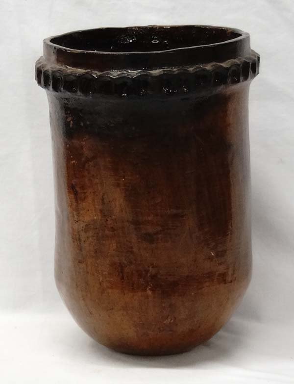 Large Navajo Water Drum Pot, Signed (1 of 3)