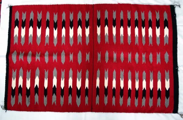 Vintage Navajo Ganado Red Textile Rug (1 of 4)