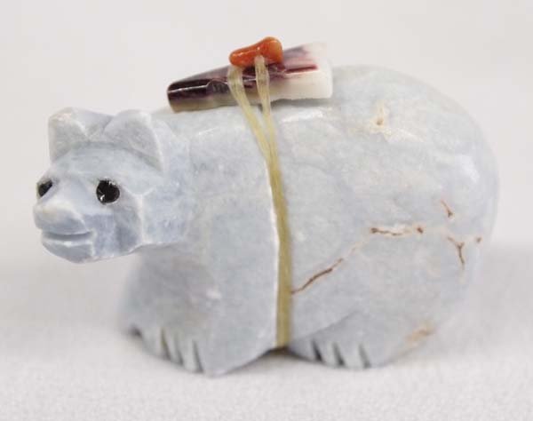 Native American Zuni Hand Carved Bear Fetish (1 of 3)