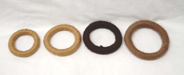 Collection of 4 Mata Ortiz Yarn Covered Pot Rings (1 of 2)