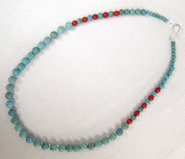 Estate Kingman Turquoise Beaded Necklace (1 of 3)