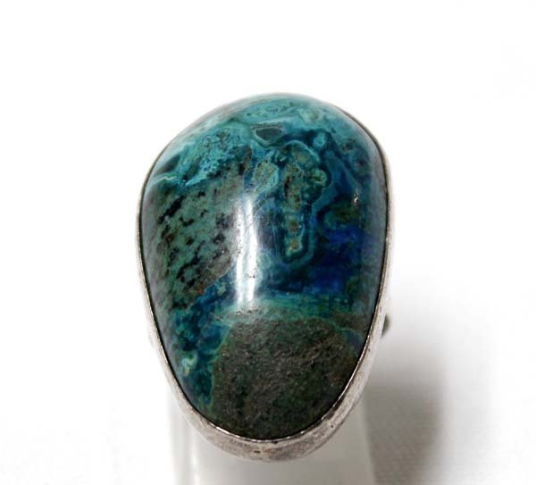 Israel Sterling Silver Eilat Ring, Size 7 (1 of 3)