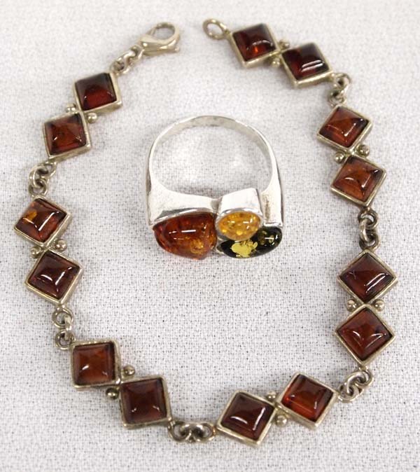 Sterling Silver and Amber Jewelry (1 of 6)
