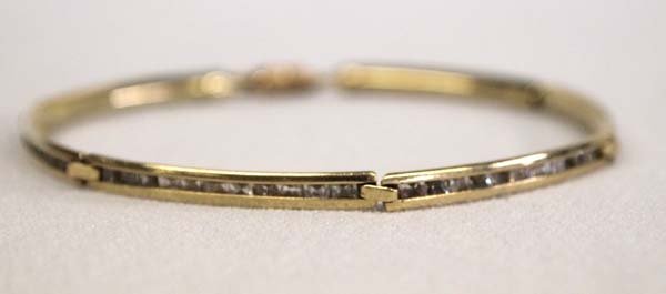 Estate 14K Gold and Diamond Accent Bracelet (1 of 5)