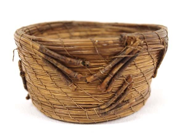 Antique Native American Pine Needle Basket (1 of 4)