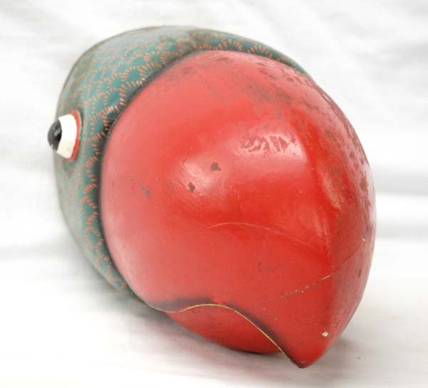 Mexican Carved Wood Parrot Mask (1 of 4)