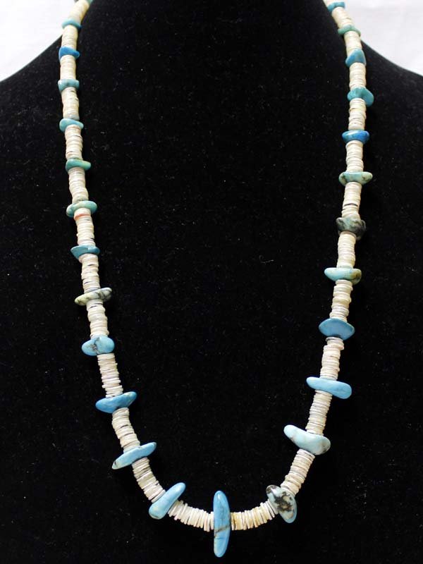 Vintage Navajo Morenci Turquoise Nugget Necklace (1 of 2)