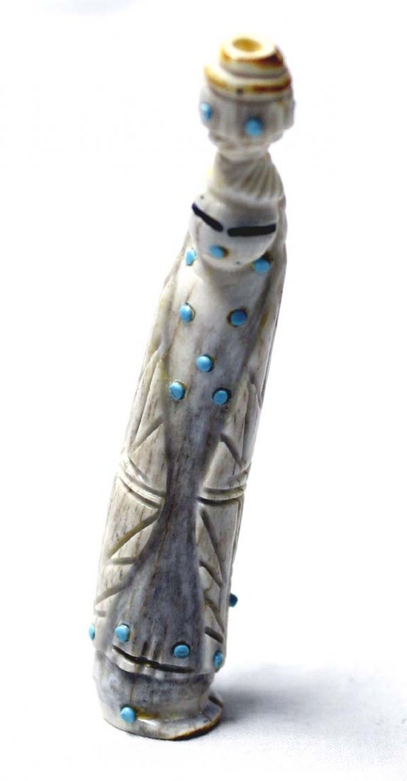 Zuni Carved Antler Water Maiden Fetish (1 of 4)
