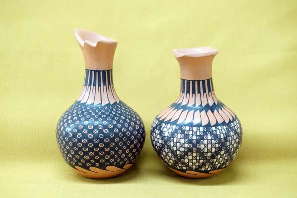 Mata Ortiz Polychrome Vases by Sara Corona R. (1 of 3)