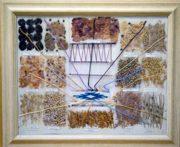 Large Framed Navajo Dye Chart (1 of 3)