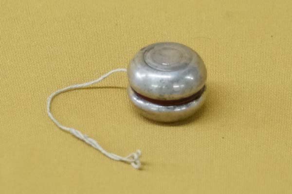 Antique Miniature Sterling Silver Yo-Yo with W Hallmark (1 of 3)