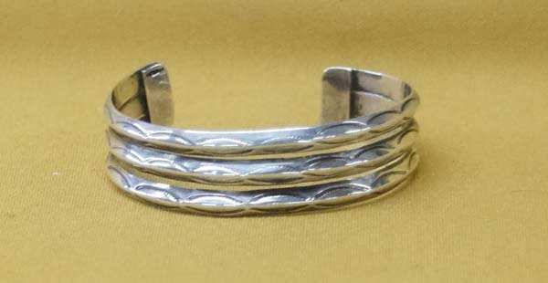 Navajo Sterling Silver Cuff Bracelet (1 of 3)