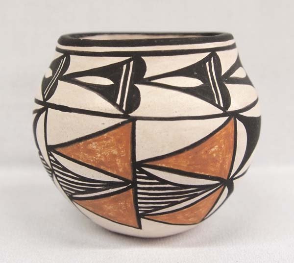1950 Native American Acoma Polychrome Pottery Bowl (1 of 4)