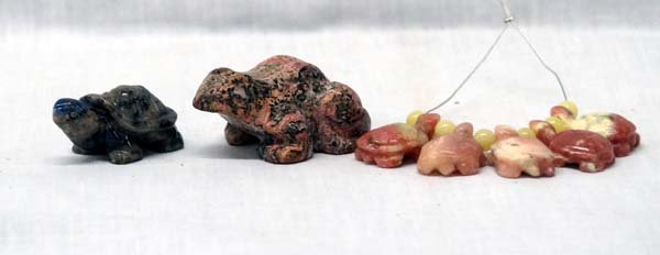 Collection of Carved Stone Turtles (1 of 2)