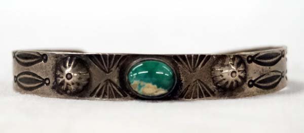 1940 Navajo Sterling Fred Harvey Era Bracelet (1 of 3)