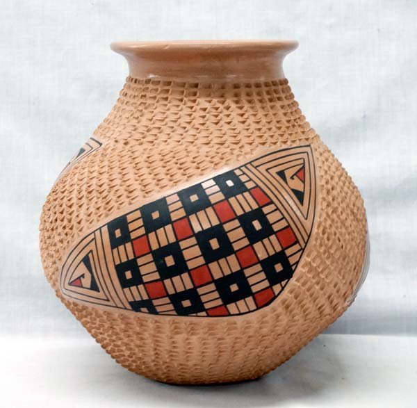 Mexican Mata Ortiz Polychrome Jar by Fito Tena (1 of 3)