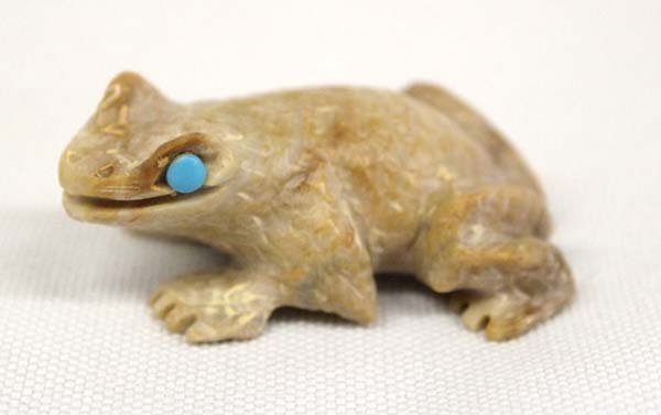 Zuni Hand Carved Frog Fetish by Dana Malani (1 of 3)