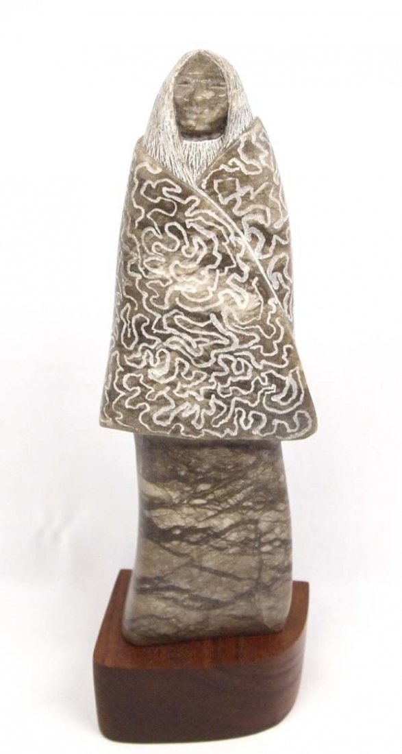 1990 Redlake Chippewa Stone Sculpture by Van Wert (1 of 6)