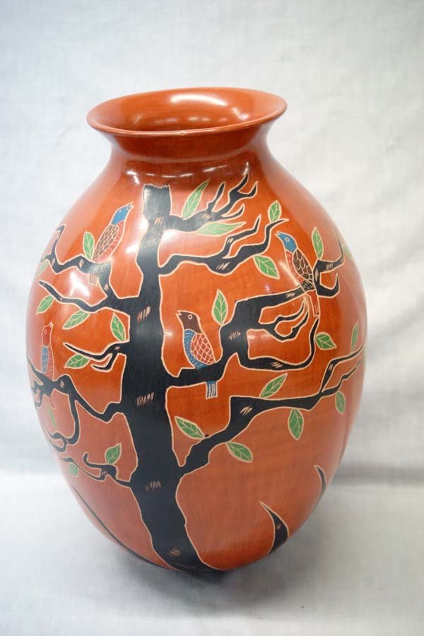 Mexican Mata Ortiz Bird Jar by Soledad Tello J. (1 of 3)