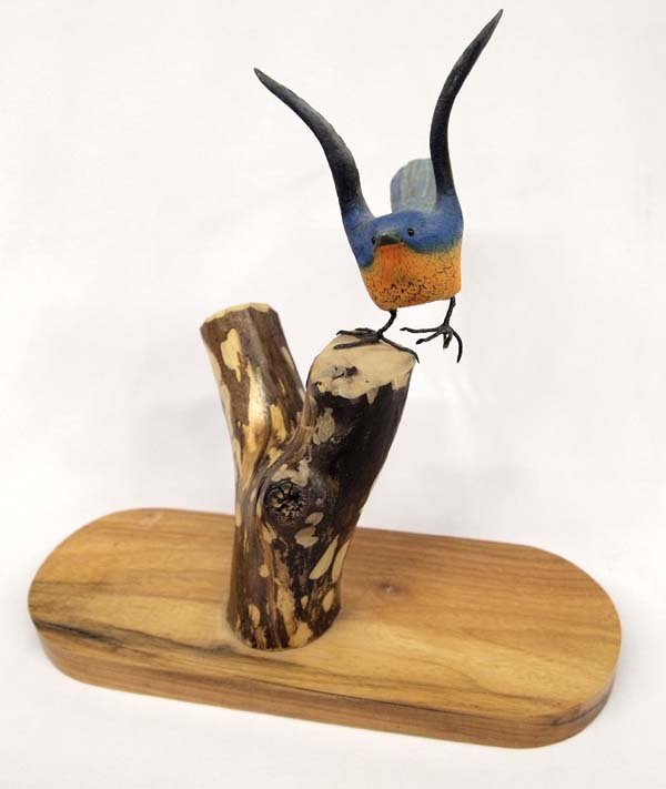 1990 Hand Carved Bluebird by Marsh (1 of 3)