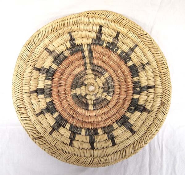 Native American Navajo Tri-Colored Basketry Bowl (1 of 3)