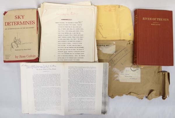 2 Hardcover Books by Ross Calvin & Manuscript (1 of 9)