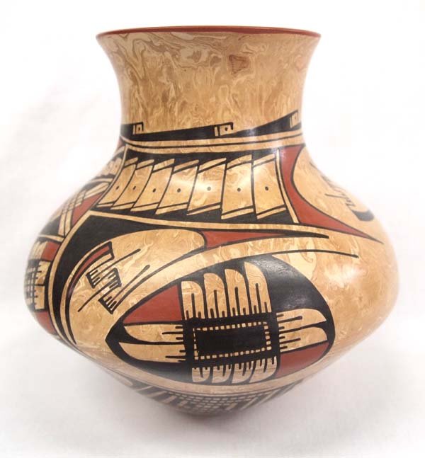 Mexican Mata Ortiz Polychrome Jar by L. G. Rios (1 of 5)