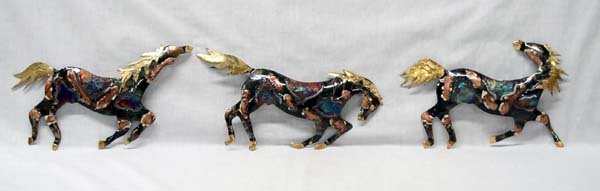 3 Metal Wall Art Horses (1 of 2)