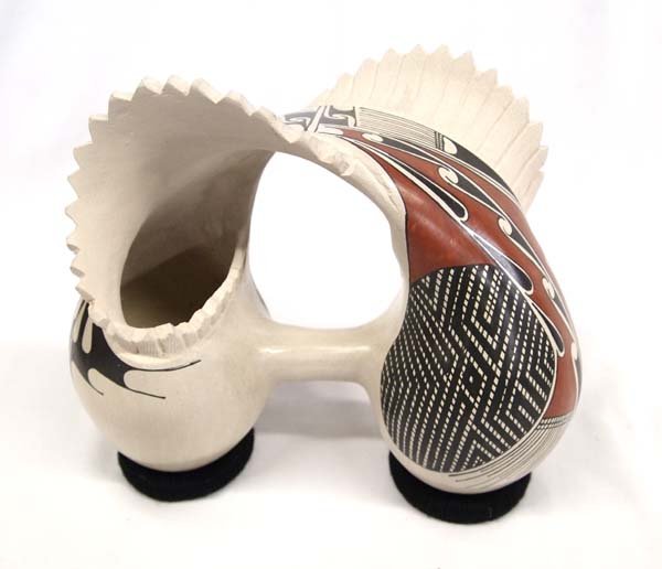 Mata Ortiz Polychrome Stirrup Pot by Dulces Melero (1 of 5)