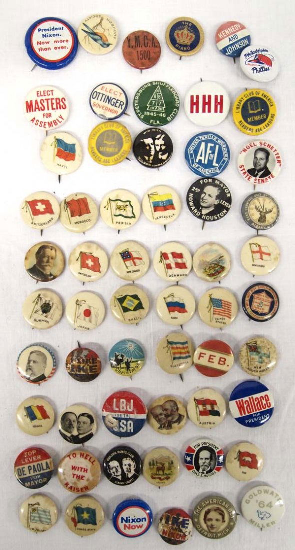 Collection of Vintage Political & Misc. Buttons (1 of 4)