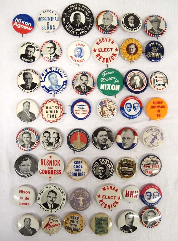 Collection of Vintage Political & Misc. Pinbacks (1 of 3)