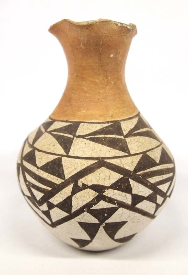 1940-50 Acoma Polychrome Pottery Jar (1 of 3)