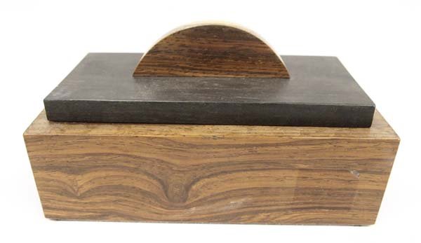Hand Made Lidded Wood Box: Hand Made Lidded Wood Box, measures 6.5''L x 3.5''W x 2''H
