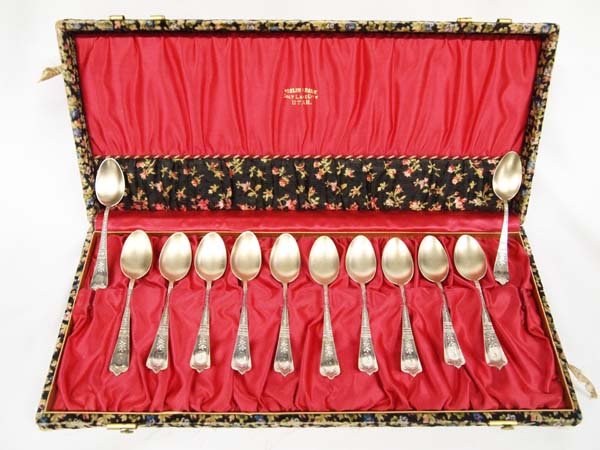Twelve 1890 Sterling Gorham Demitasse Spoons (1 of 5)