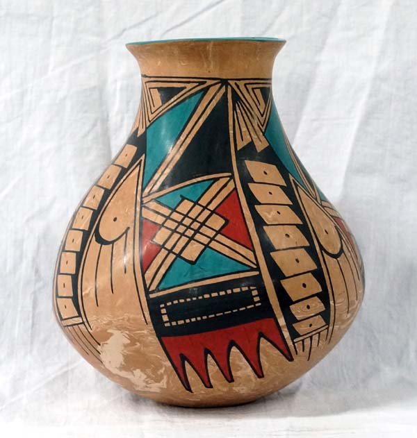 Mexican Mata Ortiz Polychrome Jar by L. G. Rios (1 of 3)