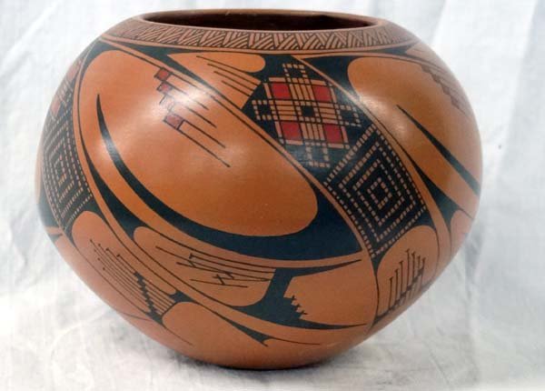 Mexican Mata Ortiz Polychrome Seed Jar, Signed (1 of 2)