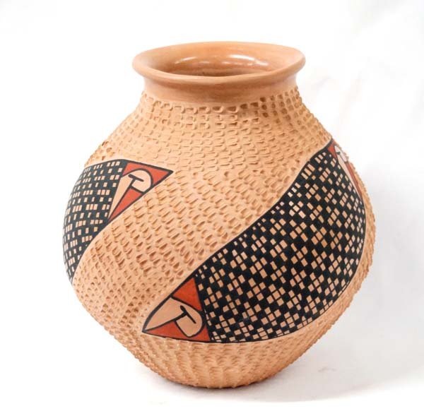Mexican Mata Ortiz Polychrome Jar, Signed (1 of 2)