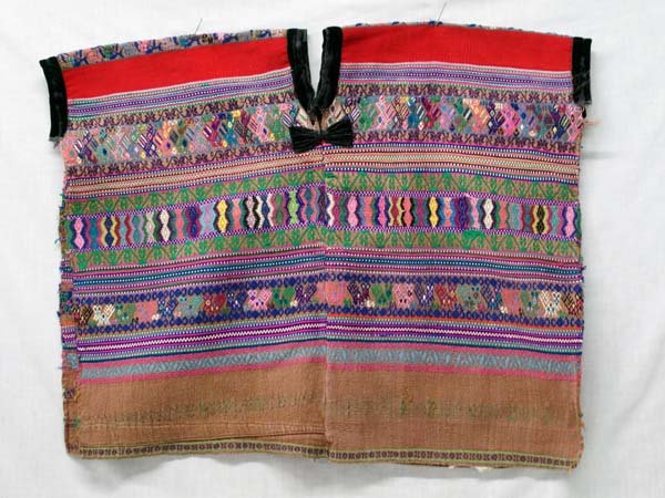 Vintage Huipil Textile Poncho (1 of 3)