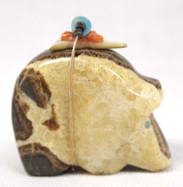 Zuni Carved Septarian Nodule Bear Fetish (1 of 3)