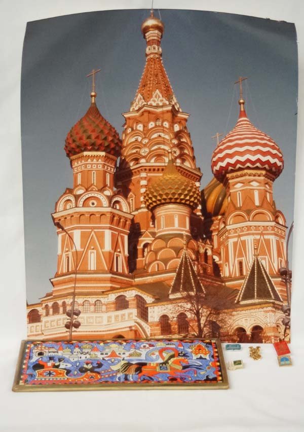 Estate 1980 Russian Olympics Tiles and Pins (1 of 4)