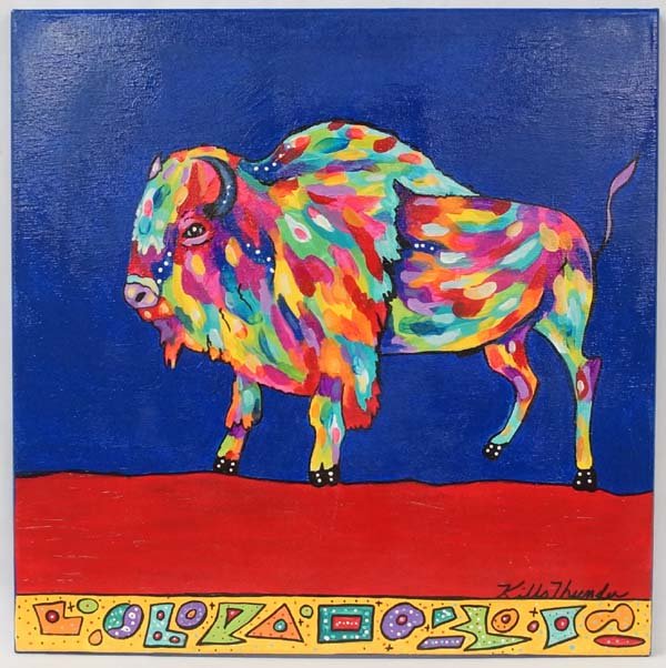 Original Acrylic Painting by Kathy Kills Thunder (1 of 2)