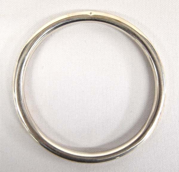 Navajo Sterling Silver Hollow Bangle Bracelet (1 of 2)