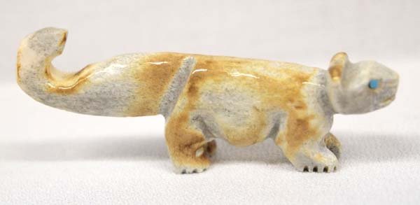Zuni Carved Antler Mountain Lion Fetish by Boone (1 of 2)