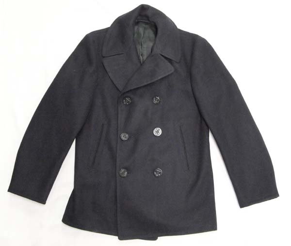 Original Navy Pea Coat, Size Medium (1 of 3)