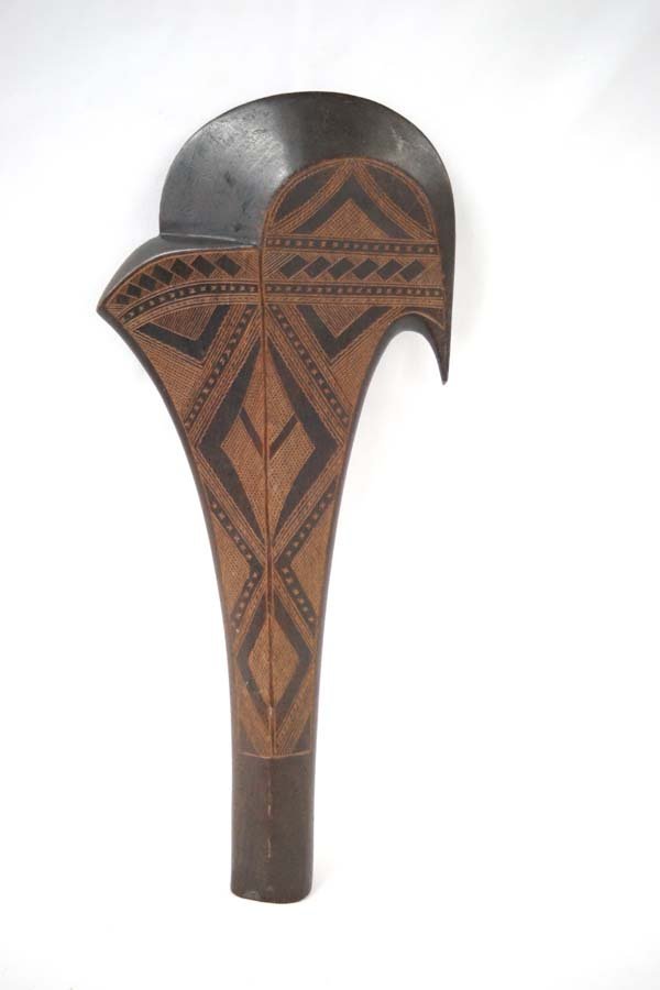 African Carved Wooden Axe (1 of 2)
