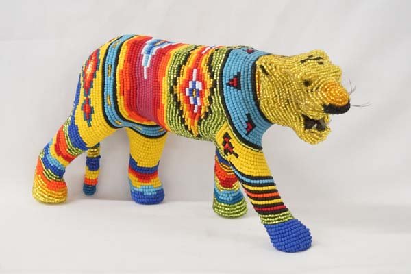 Hand Beaded Panther by Kathy Kills Thunder (1 of 2)