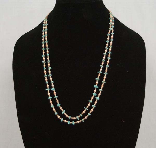 Navajo Turquoise Nugget & Heishi Necklace (1 of 3)